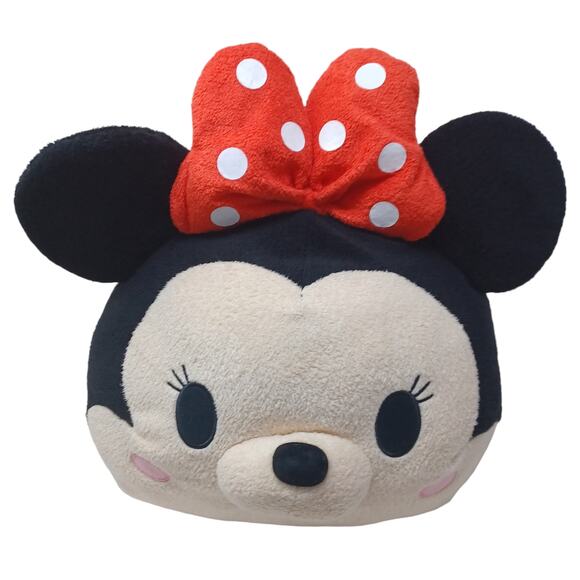 Disney Parks Minnie Mouse Tsum Tsum Pillow Large Stuffed Animal Plush Toy 20" - Picture 1 of 9